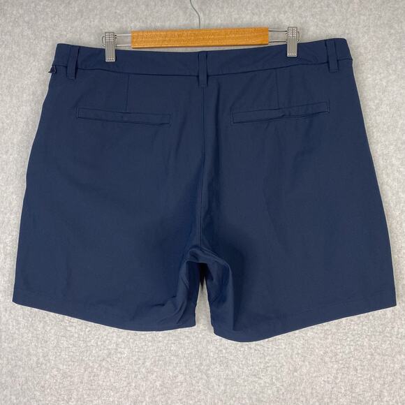Lululemon Shorts Mens 38 (Fits 40) Navy Commission Classic Fit 7" Warpstreme - Picture 3 of 5